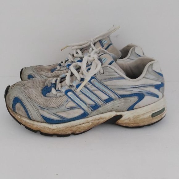 ADIDAS | Women's Adiprene Running Shoes White Blue SIze 6 - Picture 3 of 4